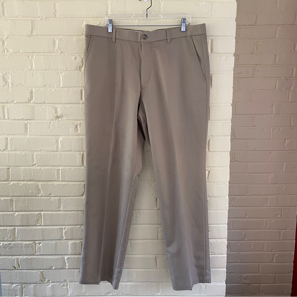 Greg Norman for Tasso Elba 36W 32L Straight Leg Khaki Pants Five Iron